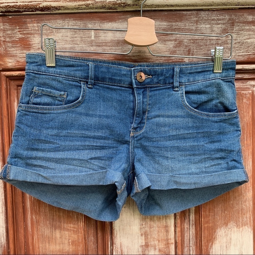 H&M | Blue Denim Jean Cutoff 5 Pocket Shorts 6